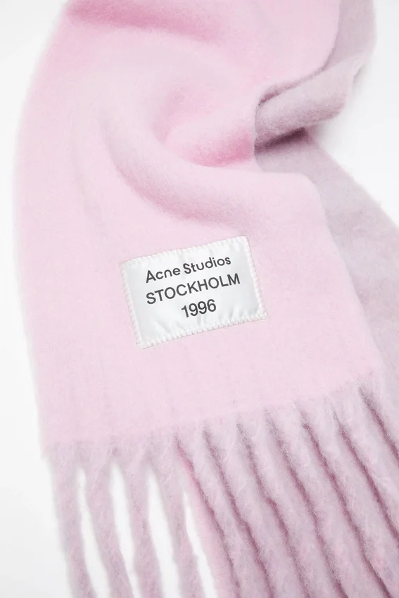 Tvåfärgad alpackasjal
