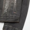 Tvättad jeansjacka