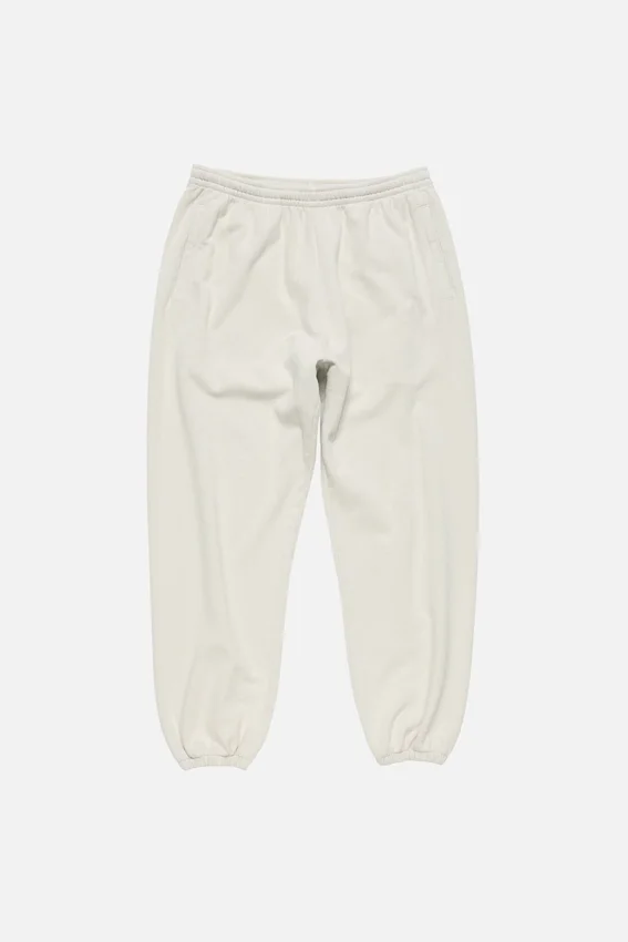Tvättade fleece-joggingbyxor