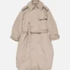 Vadderad trenchcoat