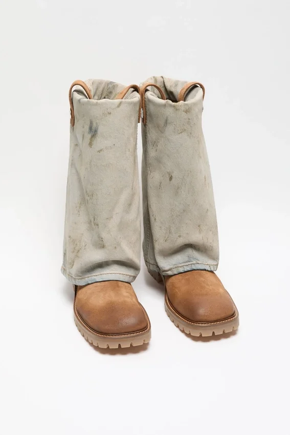 Vikt denimstövla